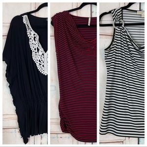 Bundle of 3 Sleeveless Tops Womens Medium